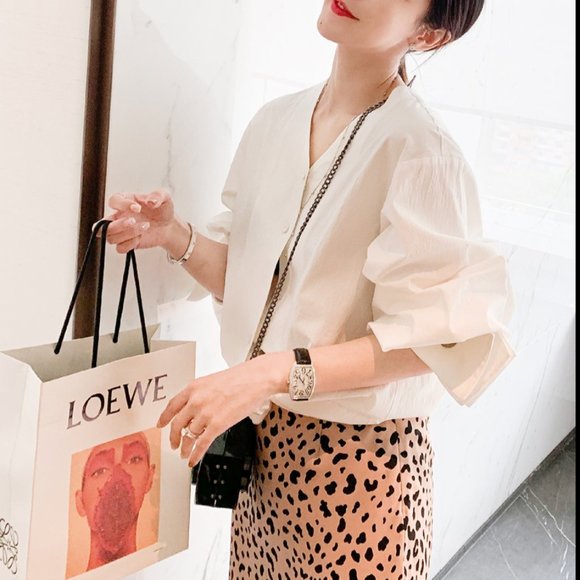 NWOT The Only Alice White Shirt Dress Puff Sleeves - Picture 6 of 7